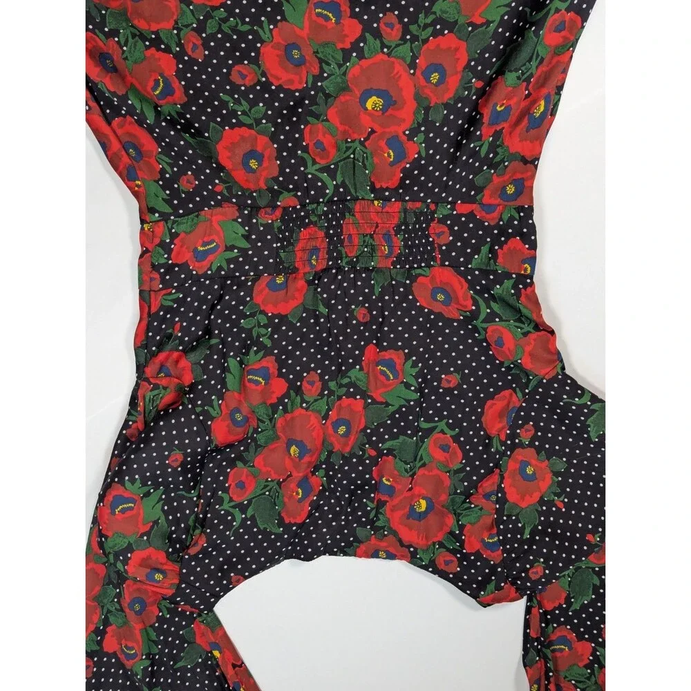 Free People Dress Poppies And Polka Dots